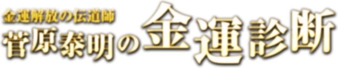 菅原泰明の金運診断